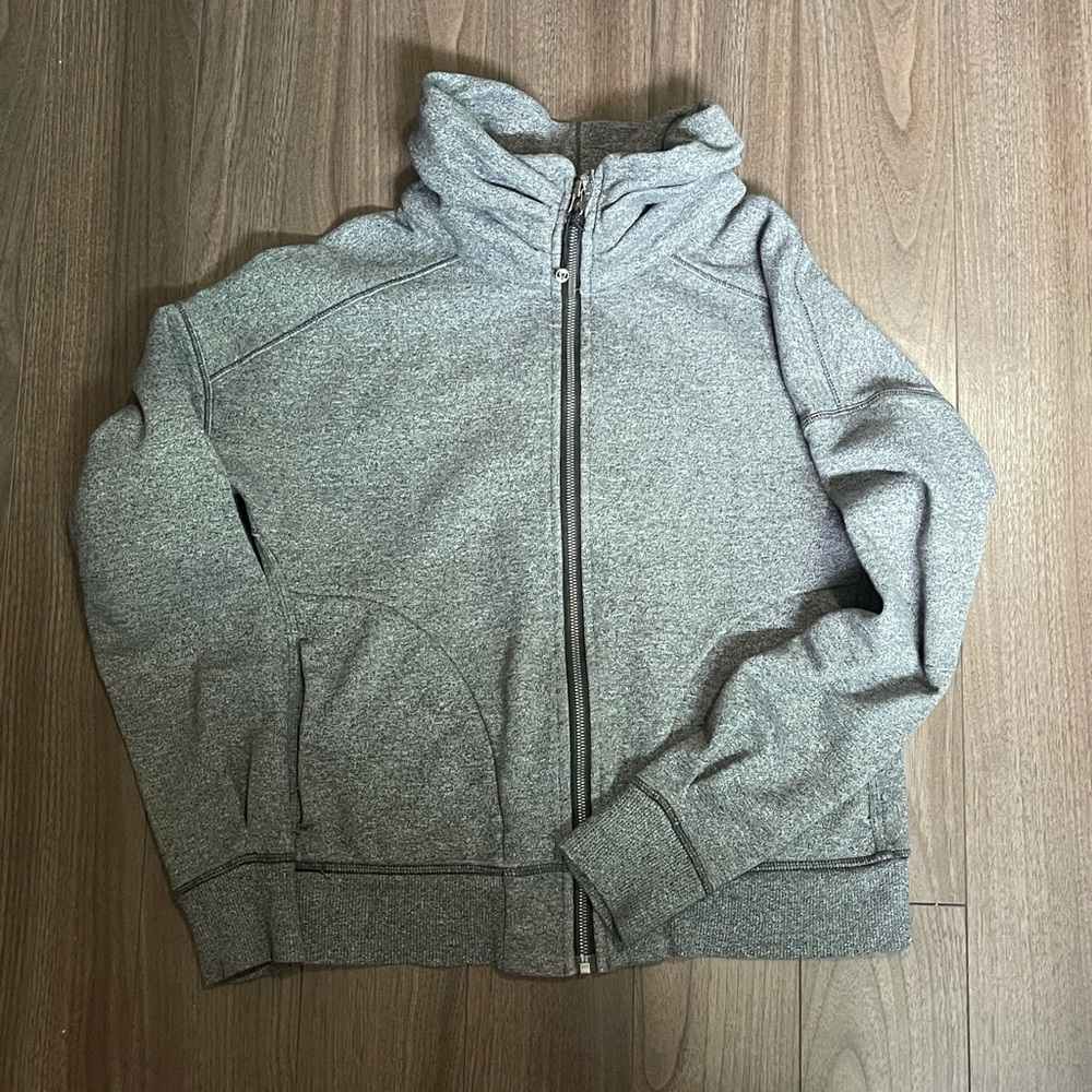 Lululemon ruched neck zip up